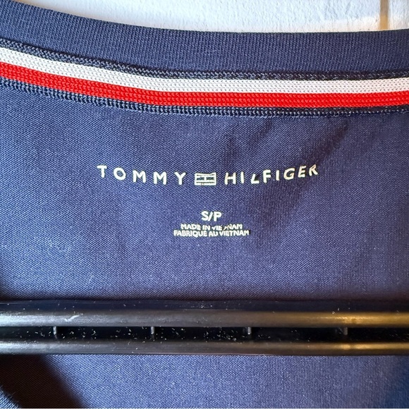 Tommy Hilfiger Black Mini Dress with Red and White Accents - Picture 6 of 7